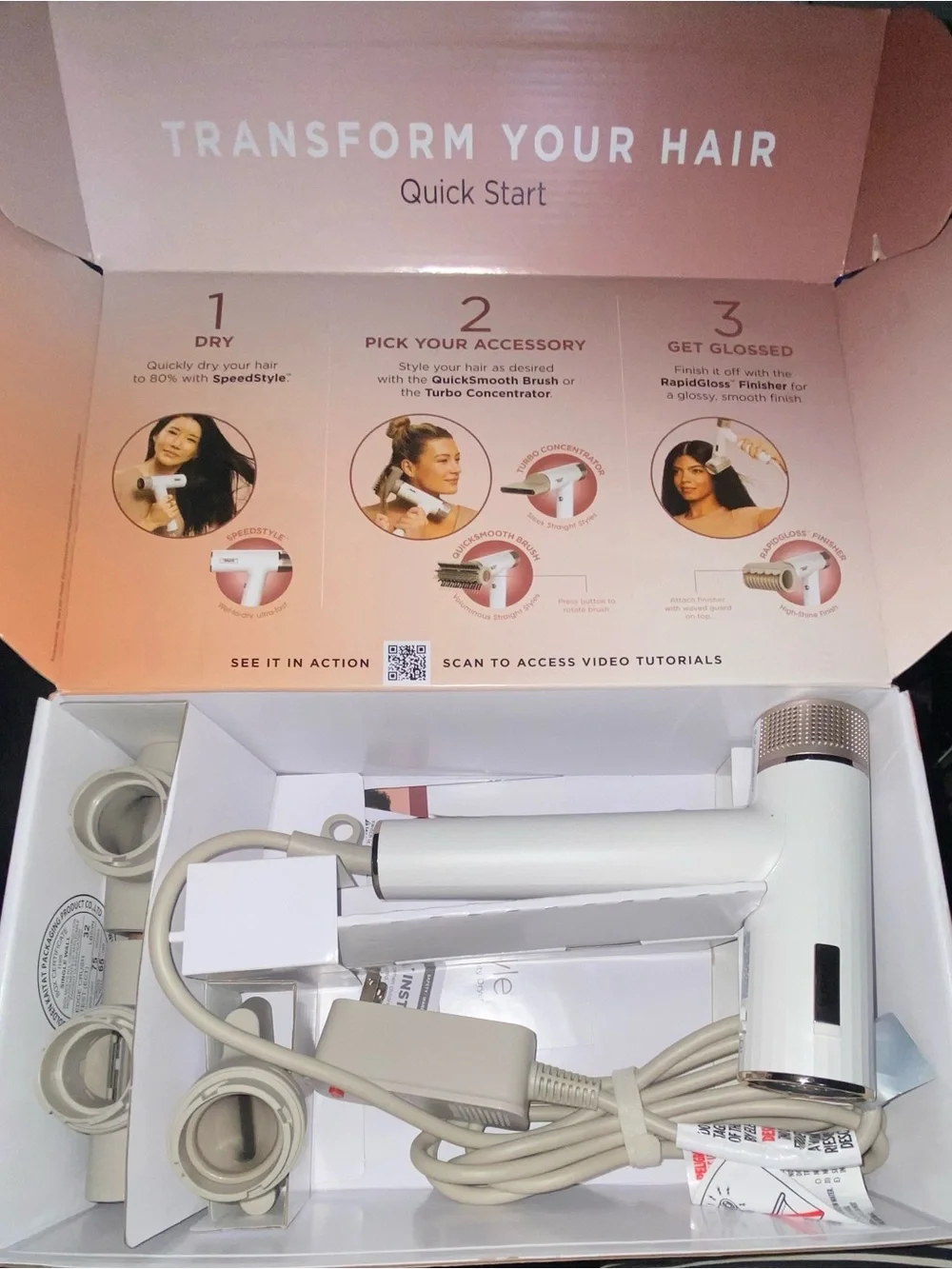 Shark SpeedStyle RapidGloss Finisher Hair Dryer - Champagne - Picture 4 of 5
